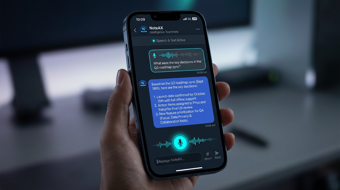 NoteAX AI Chatbot Demo